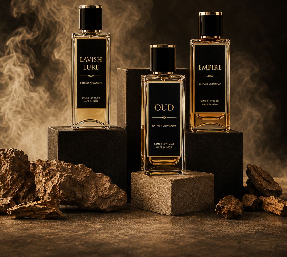 Three Livezook perfume bottles